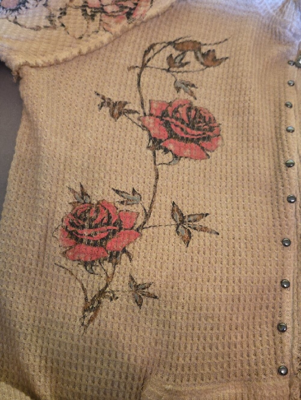 😎Host Pick😎Harley-Davidson Knit Zip Hoodie with Floral Accents - Picture 15 of 16